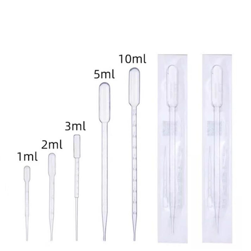 10/30/50/100x 1/2/3/5/10ml Plastic Disposable Eye Dropper Transfer Oils Pipettes
