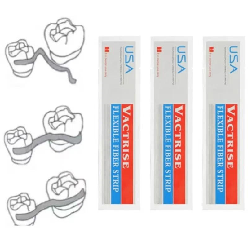Dental Glass Fiber Splint Composite Resin Bonding Ribbon Flexible Fiber Strips