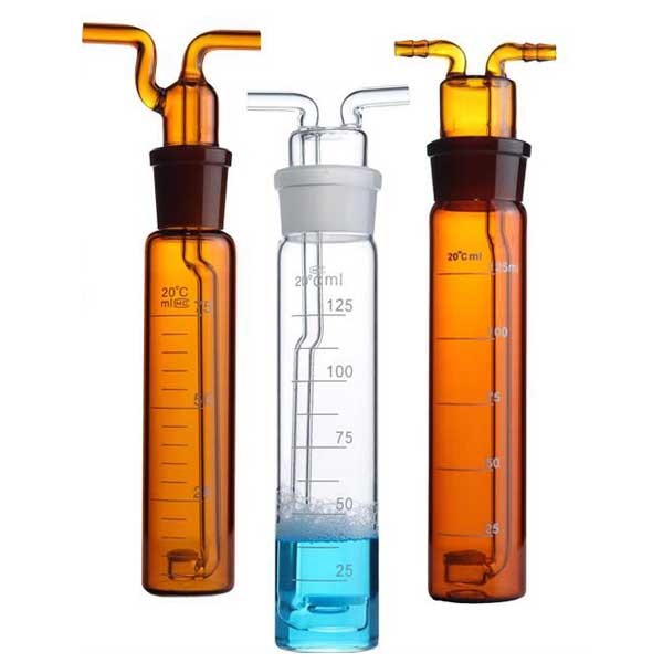 10ml – 250ml Glass Smoke Gas Sampling Tube Gas Collecting Bottle Lab Supply