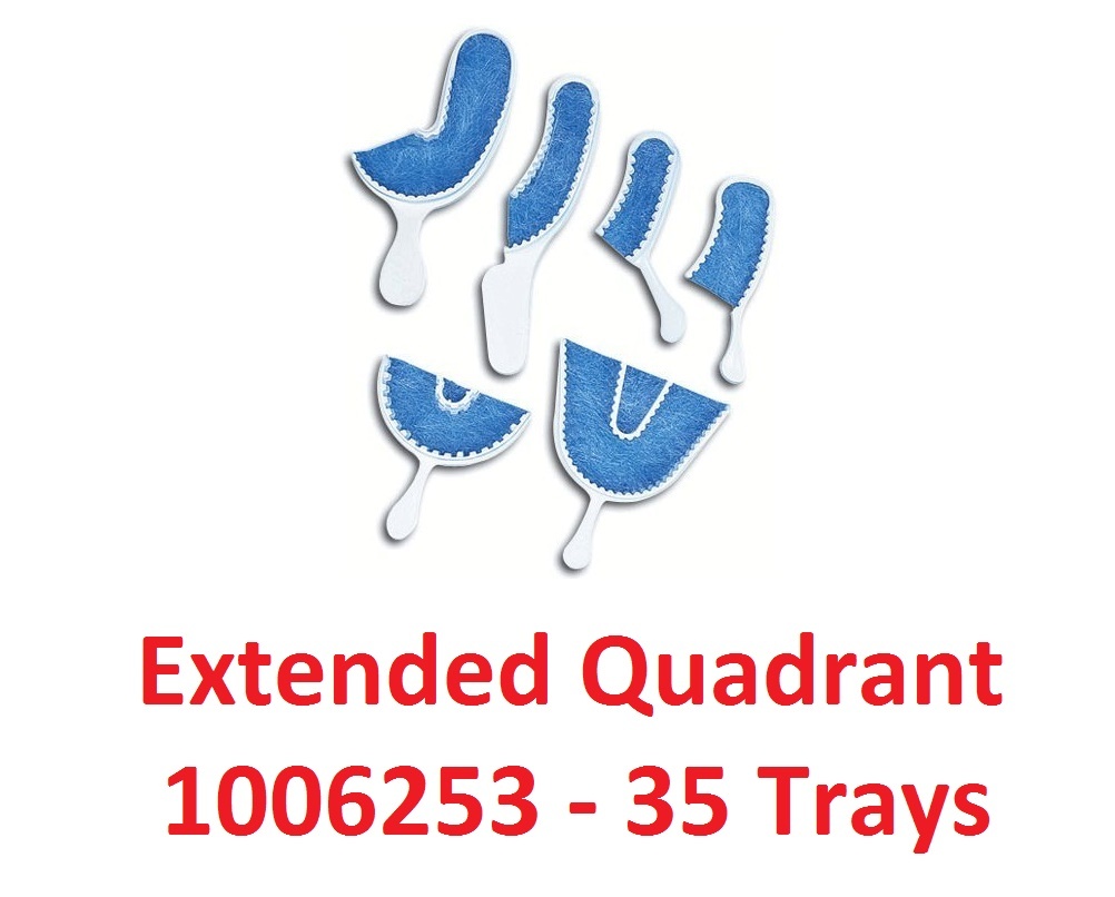 35 Triple Tray Extended Quadrant Bite Trays Dental Premier -USA- Approved