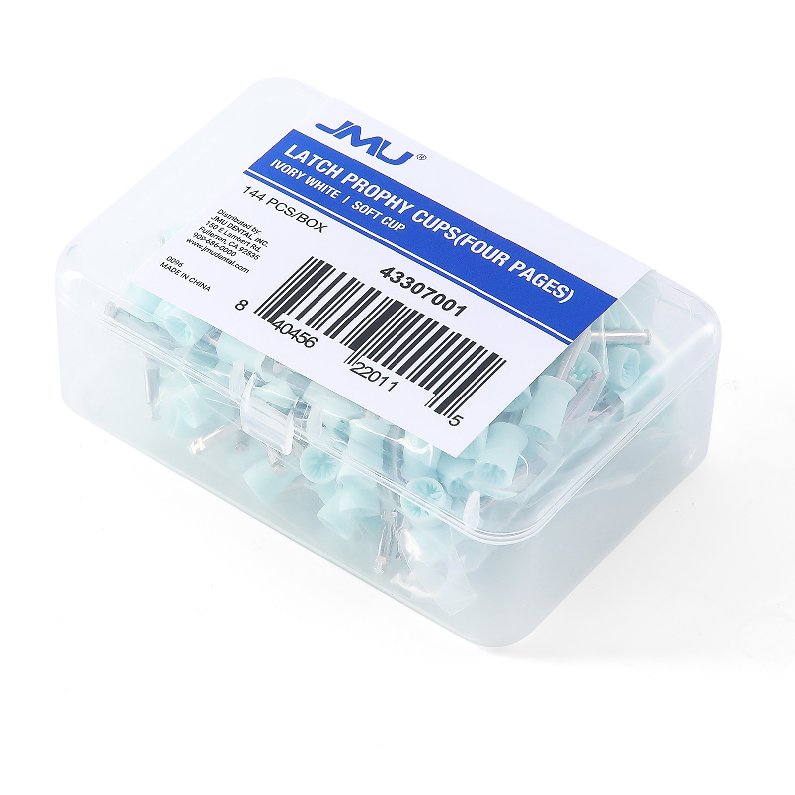 144pcs JMU Dental Prophy Polishing Cup Cups For Contra Angle Handpiece Latch