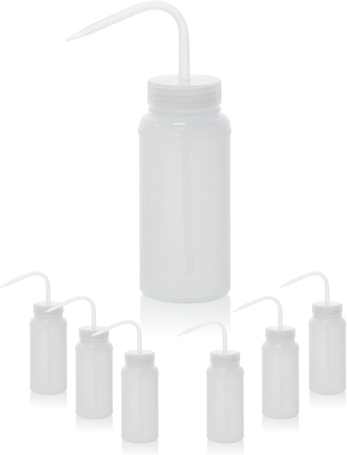 Professional Lab Safety Wash Bottles, 500ml, Set of 6, LDPE Material