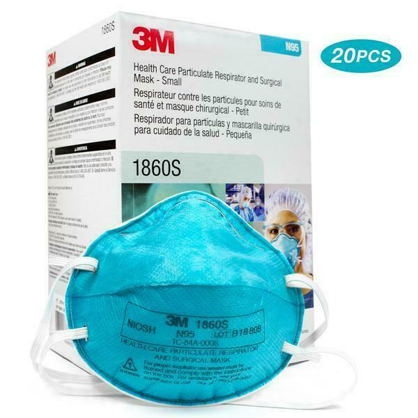 3M 1860S Small Health Care Particulate Respirator and Surgical Mask N95 20/PK