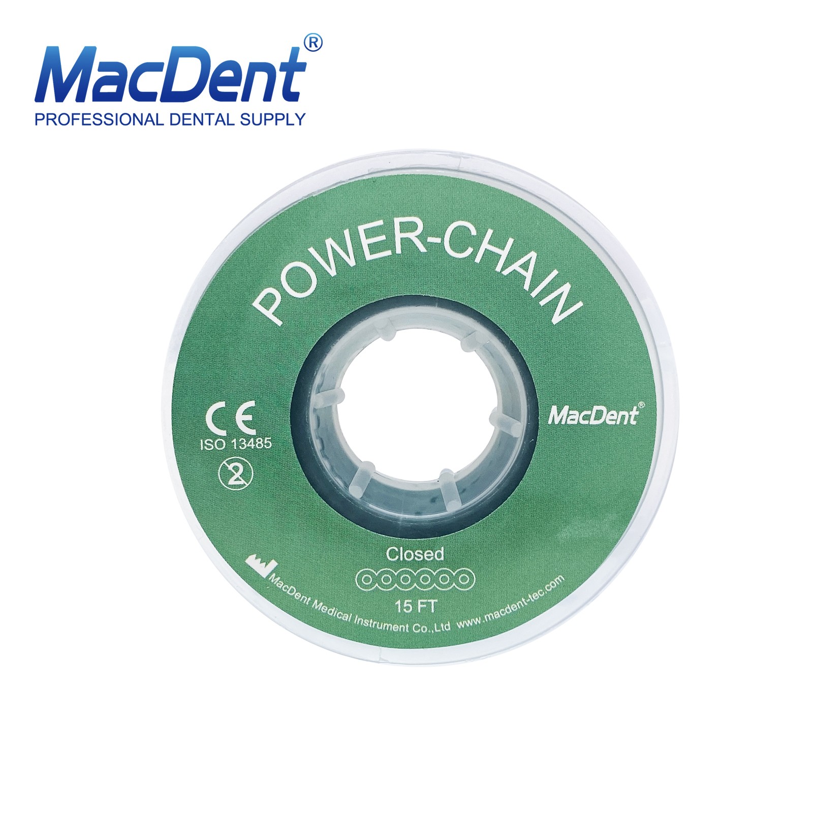 Dental Orthodontic Colored Elastic Power Chain Elastic Ligature Ties /Brackets