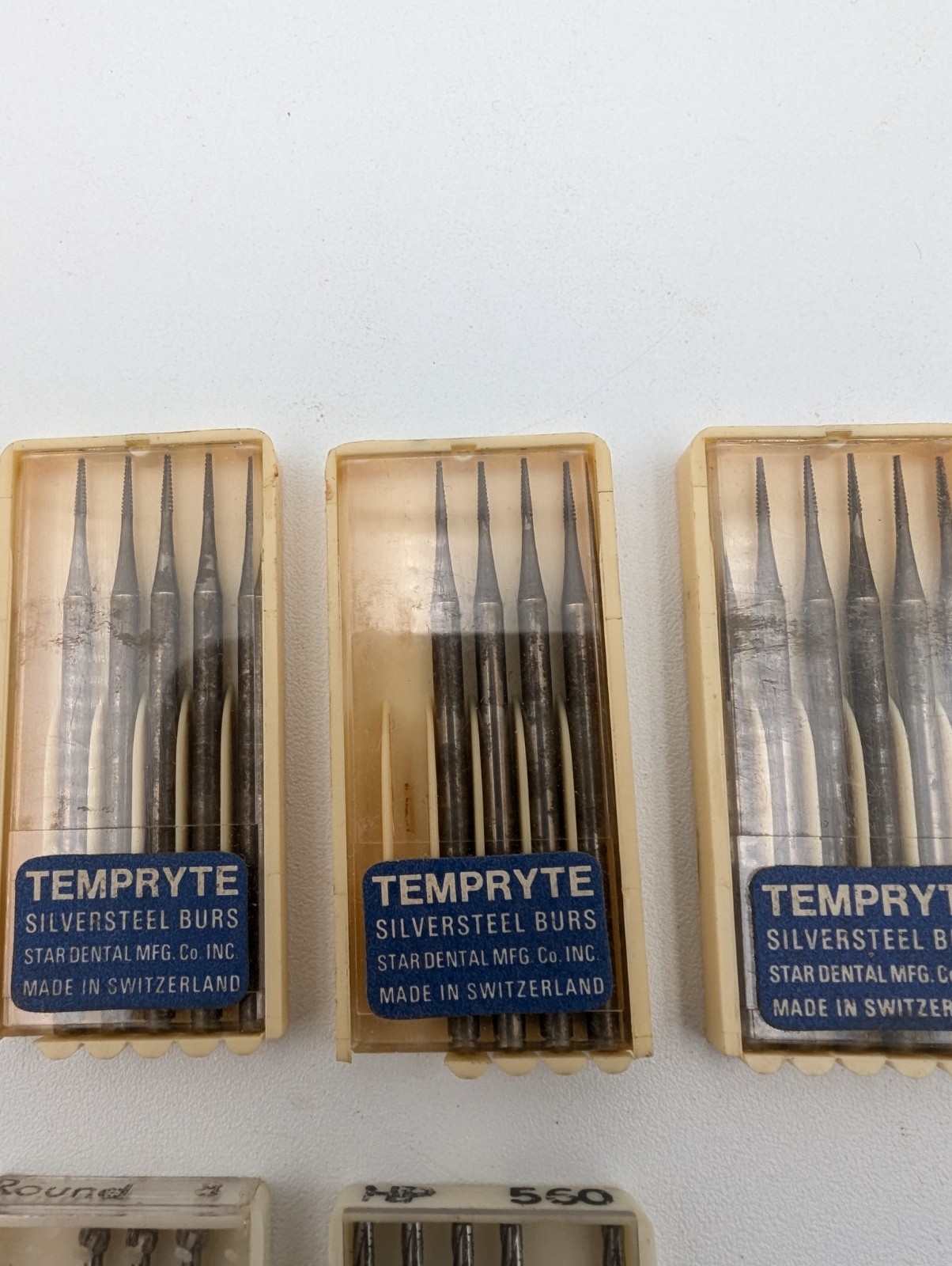 Lot Of Dental Dentist Burs Bits Germany Switzerland Carbide Tempryte Star Dental