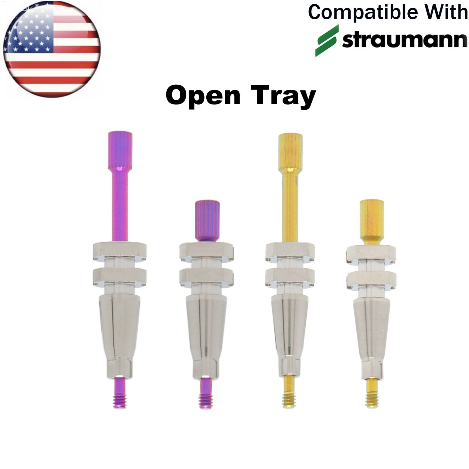US Fit Straumann ITI Healing Abutment NC/RC Transfer Impression Open/Closed Tray