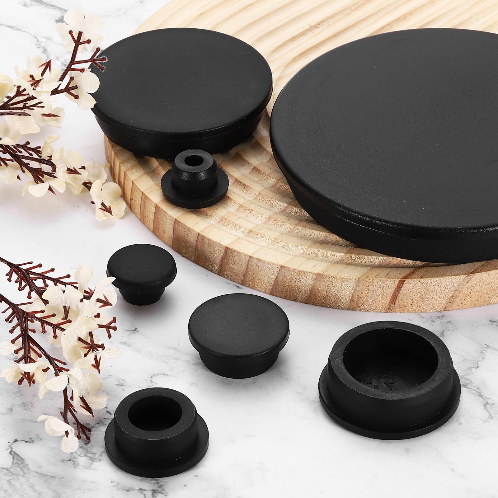 uxcell Silicone Hole Plug, Waterproof Round Rubber Stoppers 100mm/3.94″
