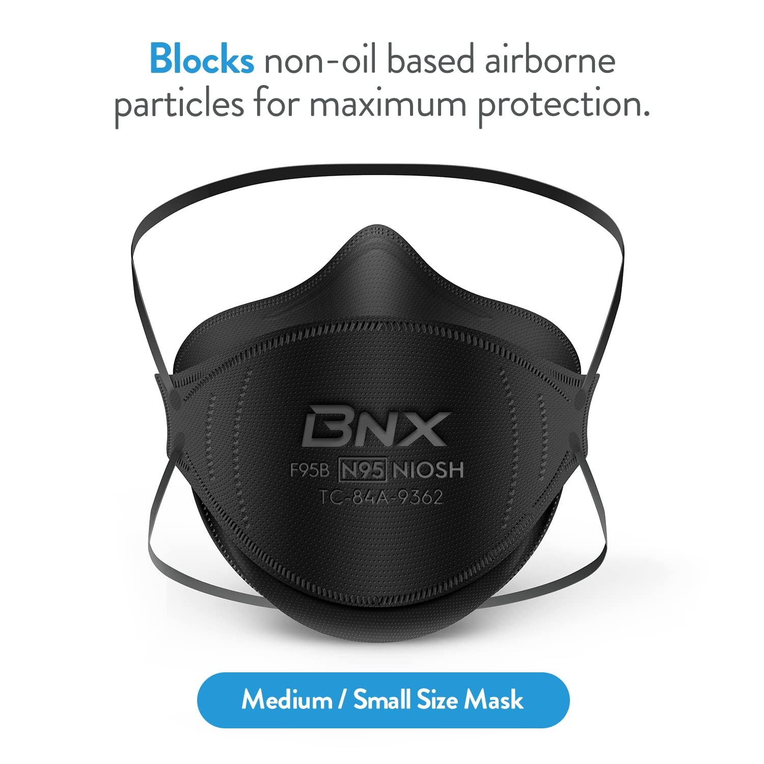N95 Mask NIOSH Certified MADE IN USA Particulate Respirator Protective Face M…