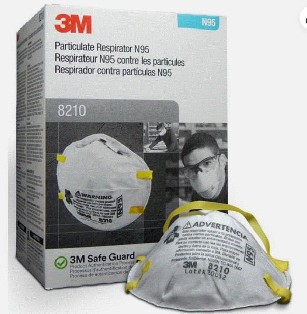 3M 8210 N95 Particulate Respirator Face Mask 20pcs