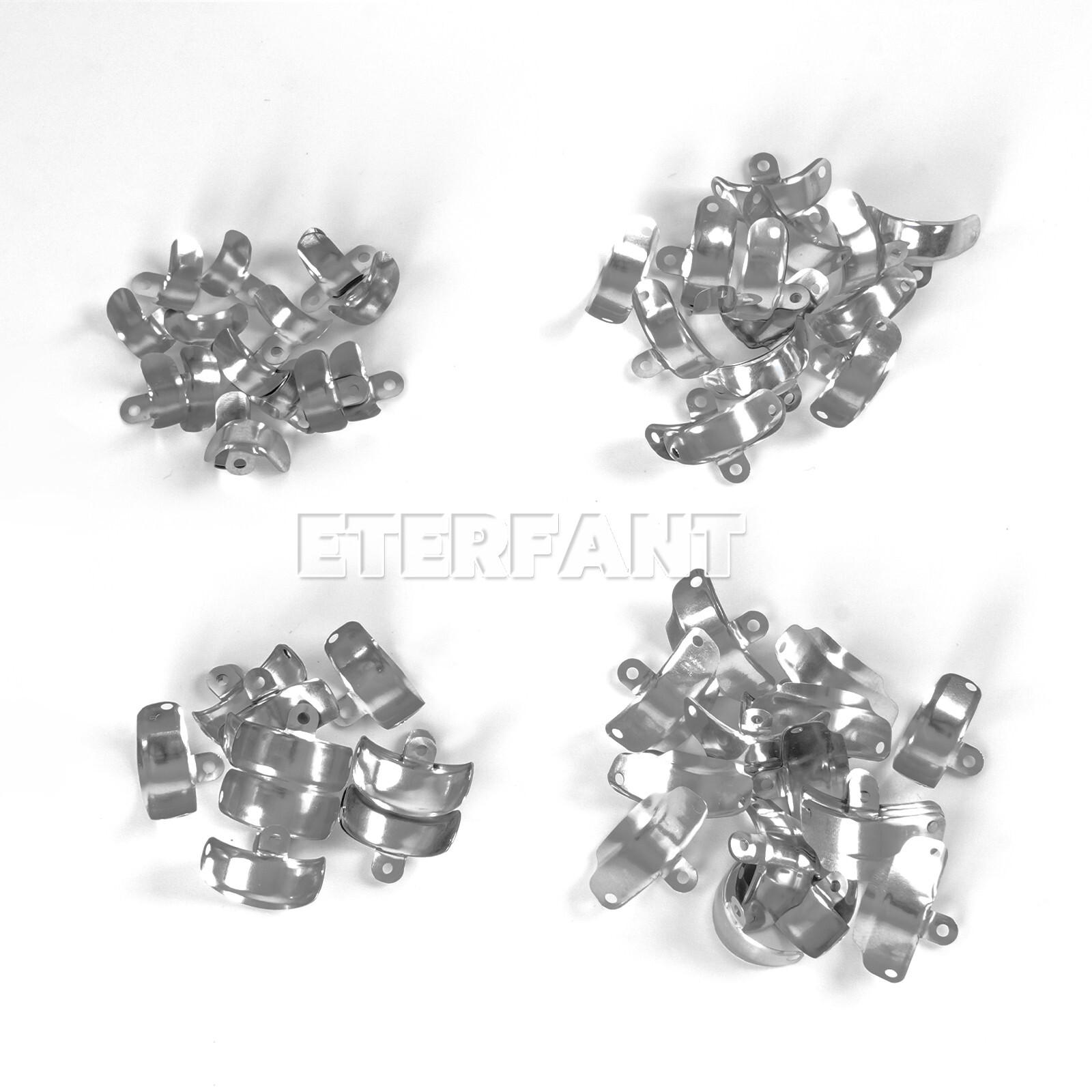 3.5-6.5mm Dental Matrix Bands Ring Sectional Matrice Clamp 50Pcs/Box