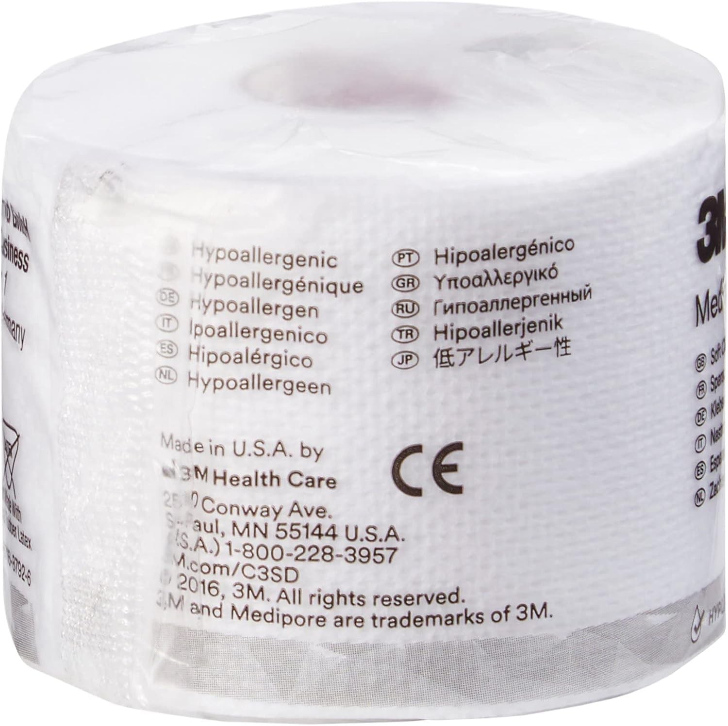 3M Medipore H Perforated Medical Tape 2″ x 10 Yd 1 Count (Pack of 1), White