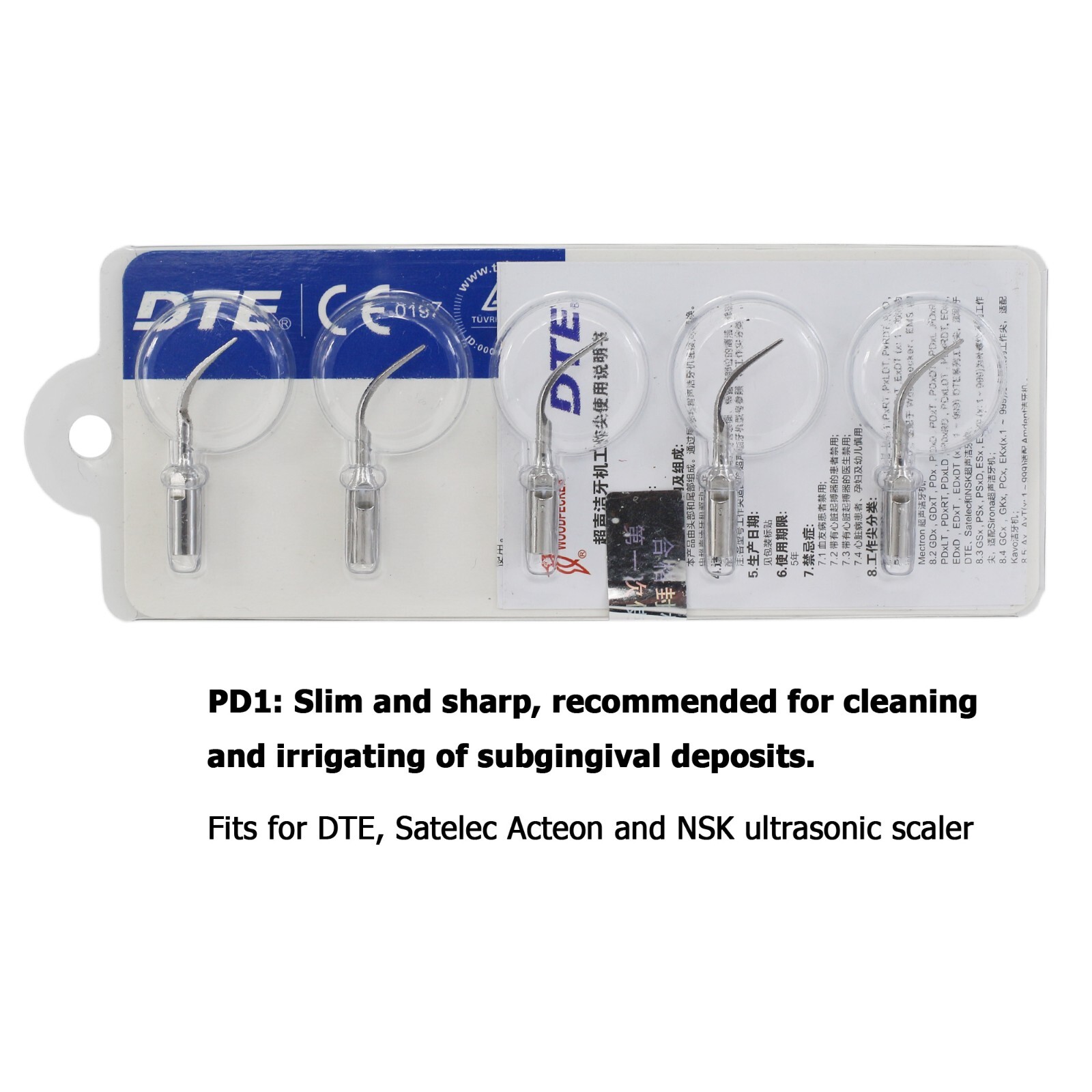 Satelec Acteon P5 Newtron LED Handpiece Dental DTE Ultrasonic Piezo Scaler Tips