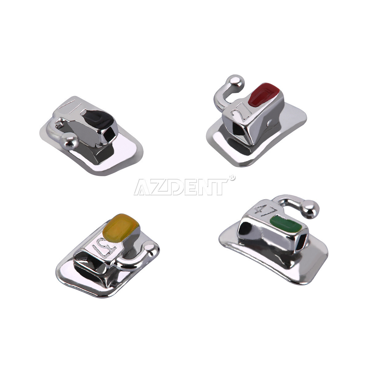 10bags AZDENT Tubos bucales ortodoncia dental Roth 022 2do molar adherible