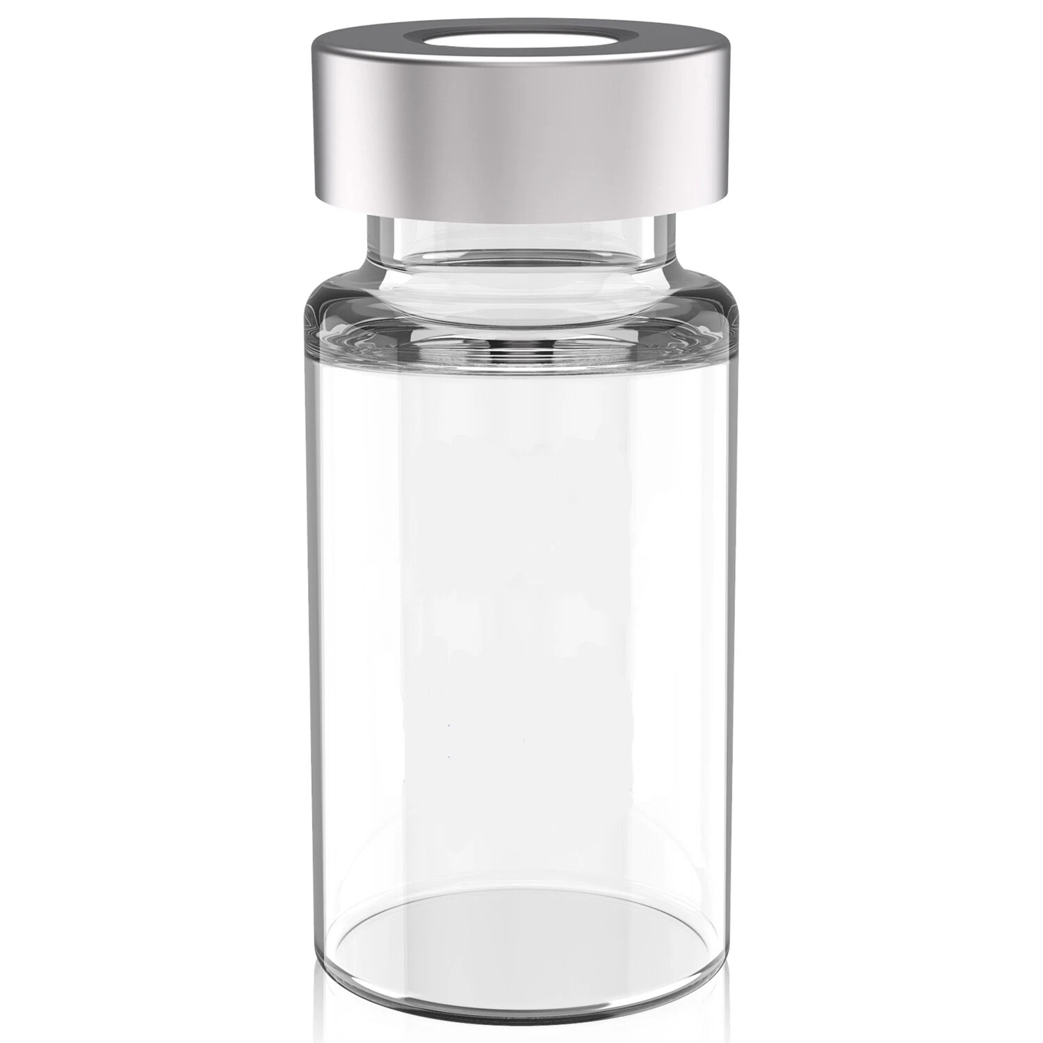 1000PCS 10ml Sample Vials Aluminum Caps 20mm Crimp Top Clear Glass Bottle HPLC
