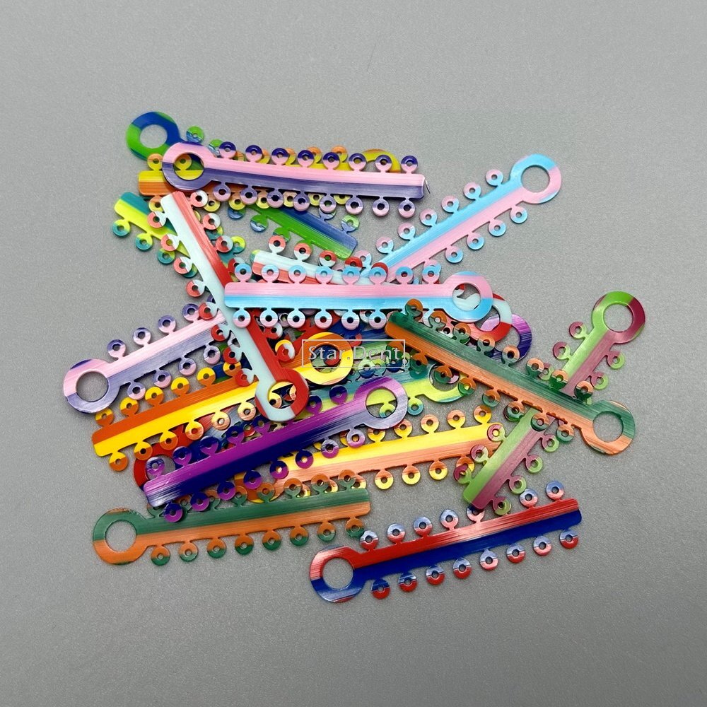 Dental Orthodontic Elastic Ligature Ties Rubber Bands Brackets Brace