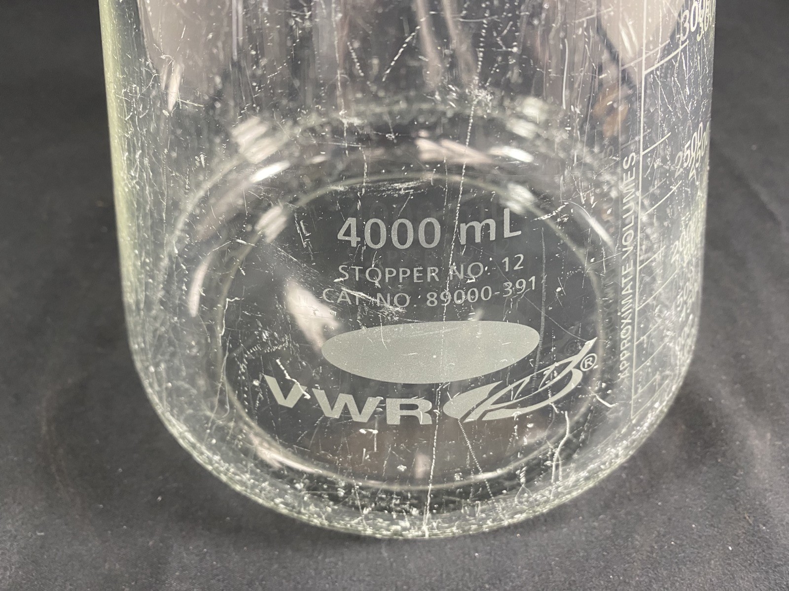VWR 4000mL 4L Heavy Wall Filtering Flask With Sidearm Tubulation 89000-391 #2