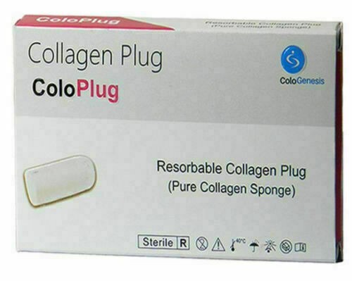 5 Collagen Plug Colo Plug Sterile Sponge 8 X 20 mm Dental Fresh stock