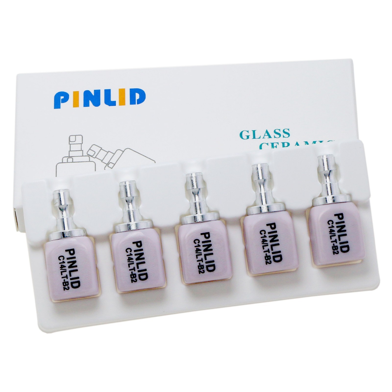 Dental Emax CAD/CAM Cerec Blocks Glass Ceramic Lithium Dislicate Block HT/LT C14