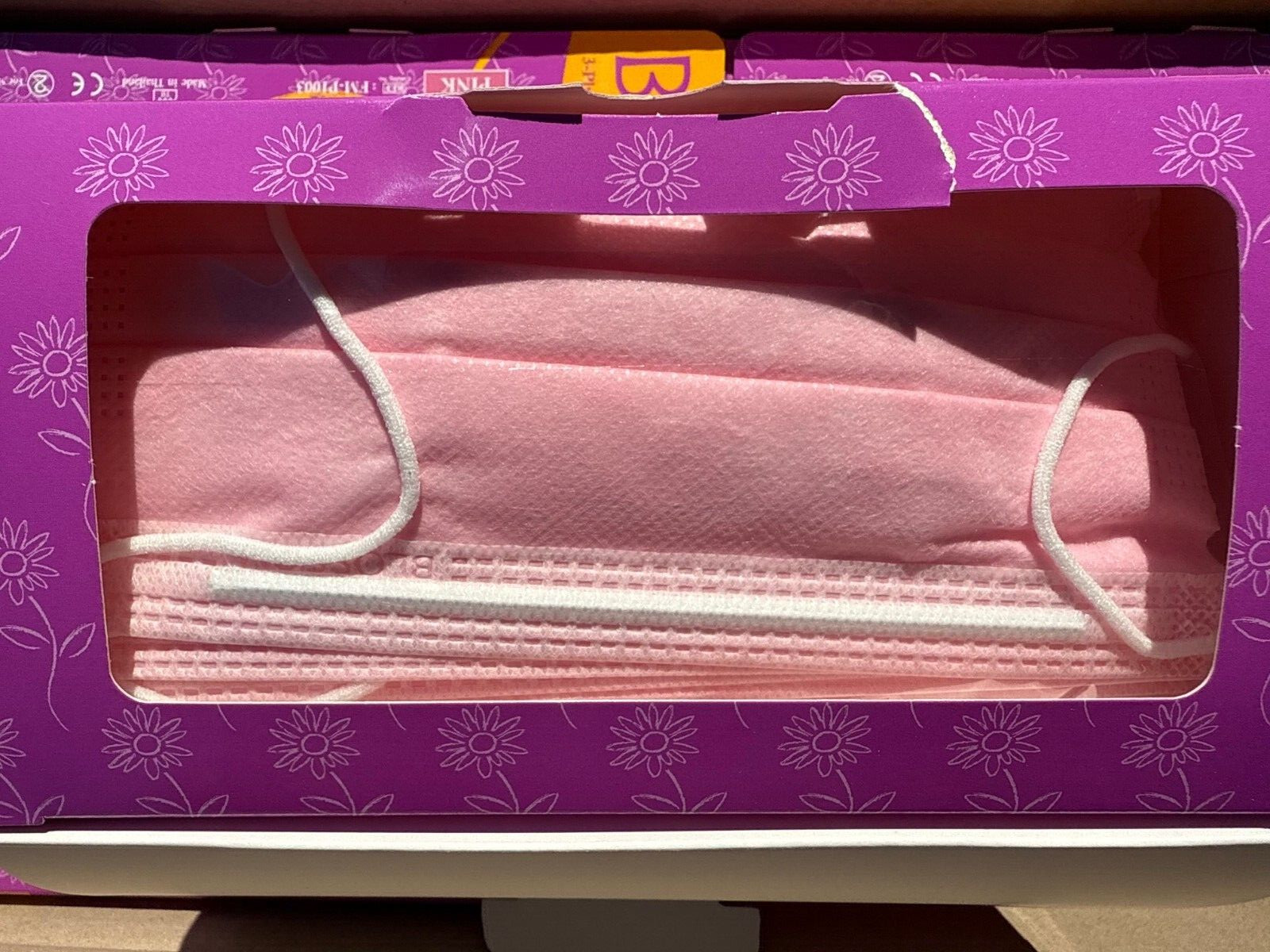 Blossom Pink Ear-Loop Face Mask Latex-Free Level 2 50/Bx or 600/case