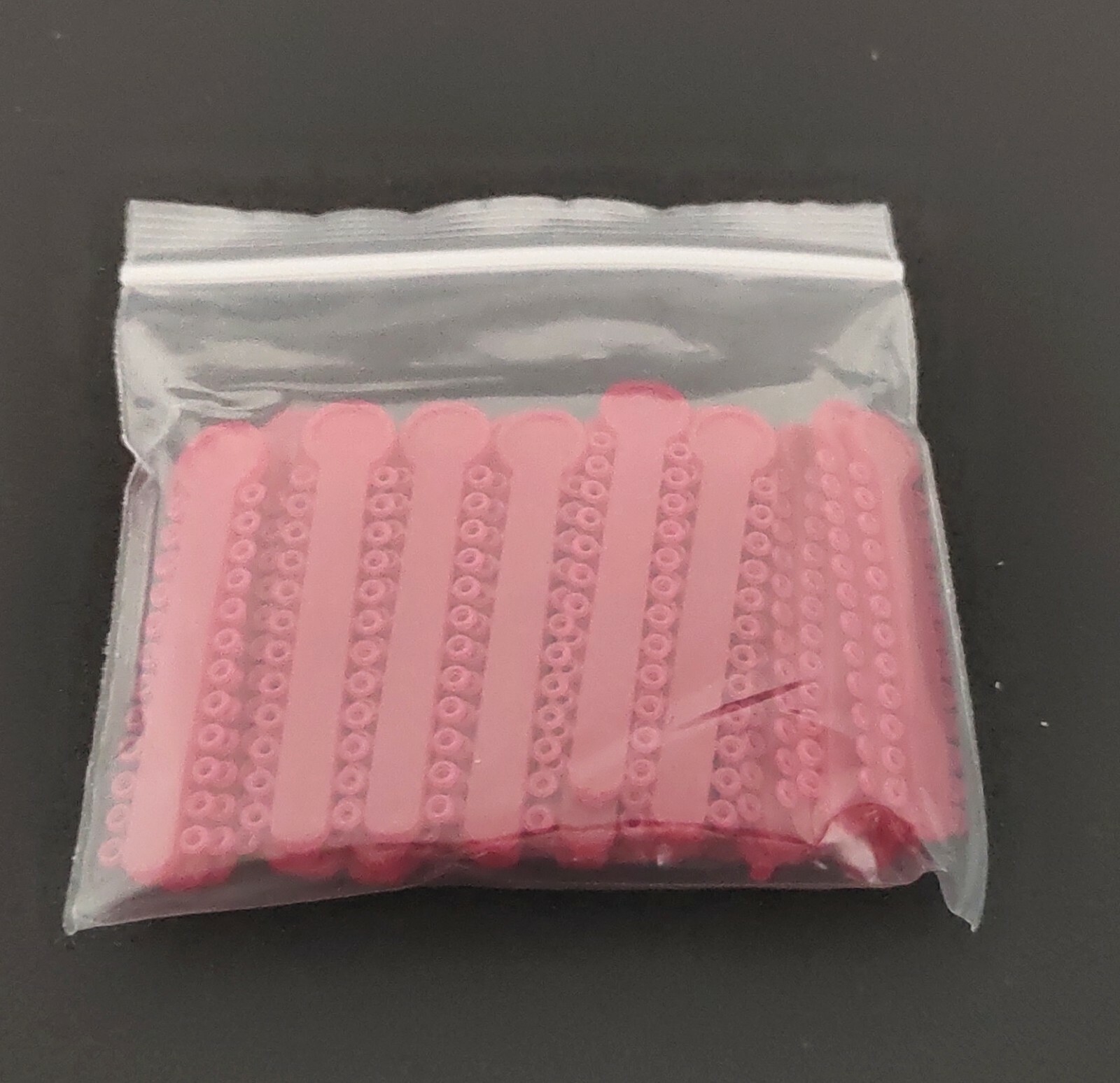 1 Pack 1008Pcs Dental Orthodontics Elastic Ligature Ties Rubber Bands Hot Pink