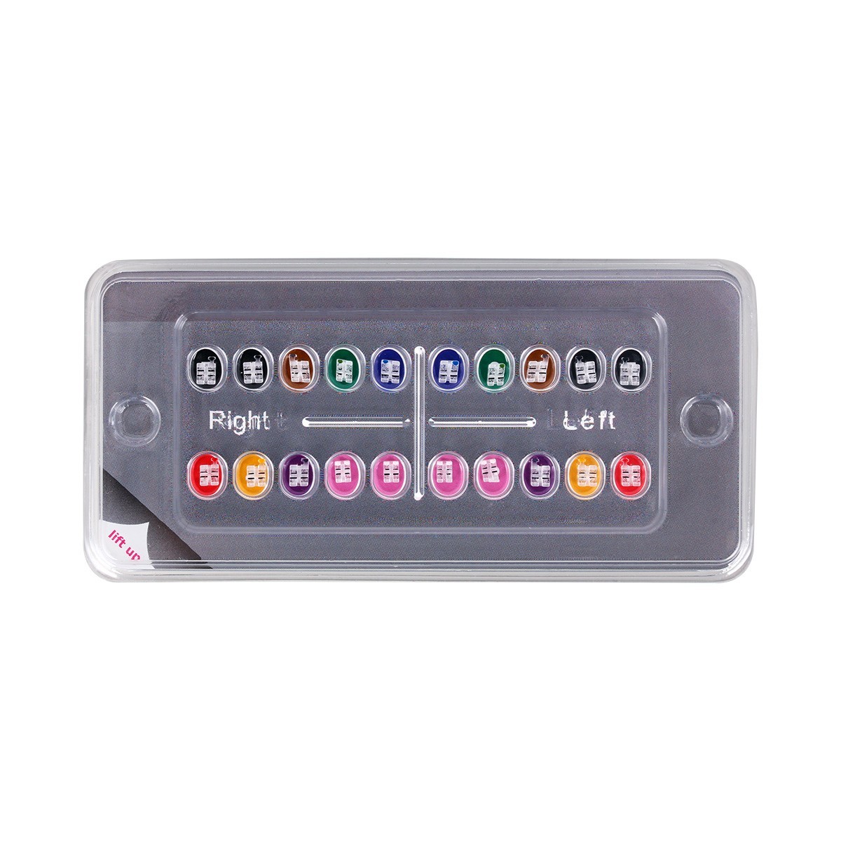 Dental Ortho Monocrystalline Sapphire Ceramic Brackets Roth/MBT .022 hooks 345