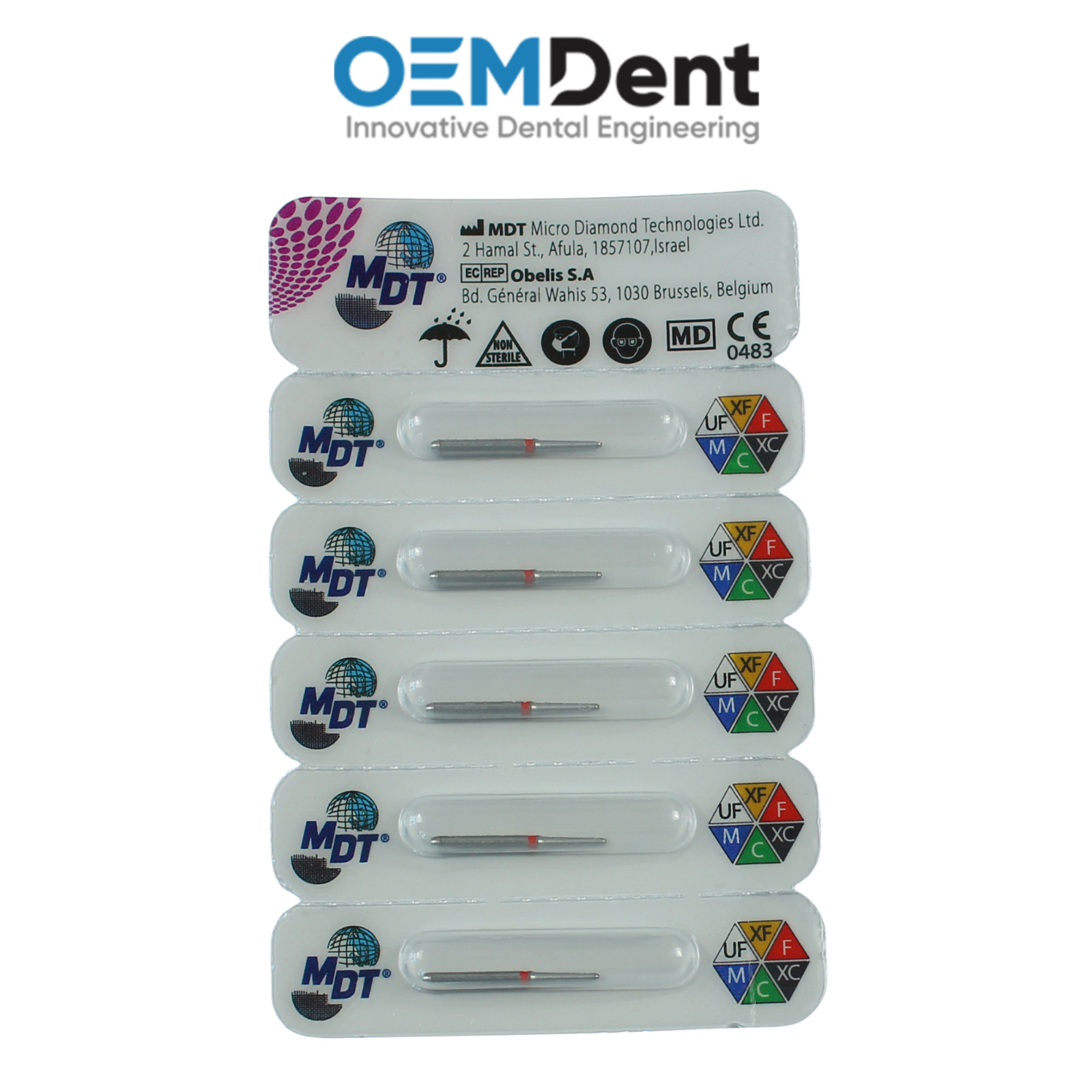 MDT FG Diamond Burs Flat End Cutting 179R Surface Shaping Contour Restorations