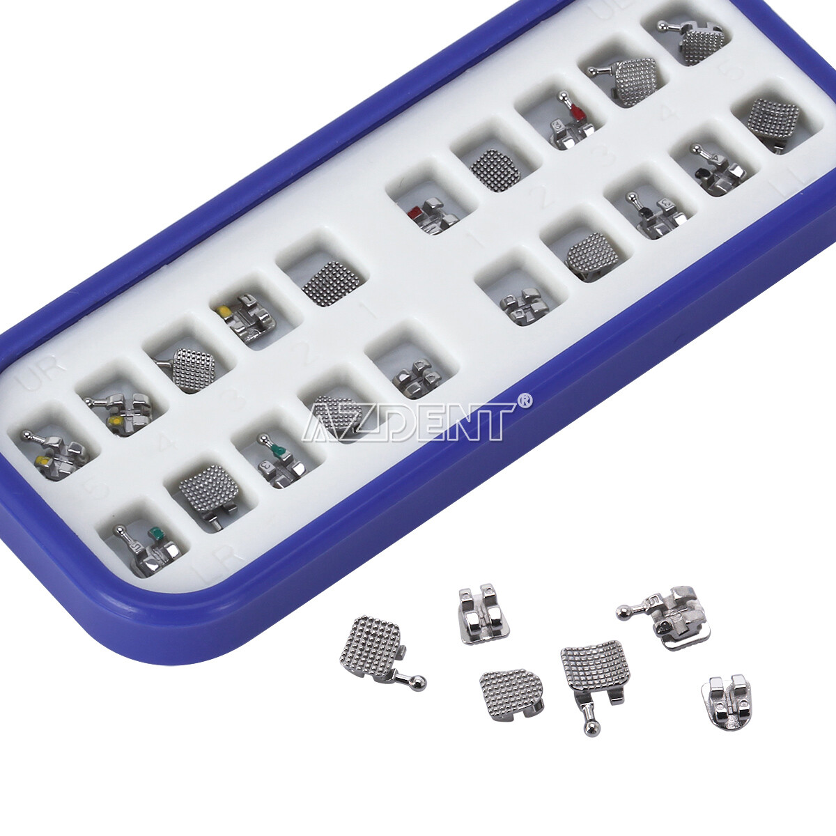 AZDENT Dental Orthodontic C3 MIM Bracket Braces Mini Roth MBT .022 Hooks 345