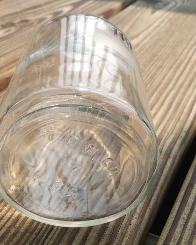 Vntg Glass bottle/glass Stopper # 119 Chemistry Science Lab Glass Equipment ∆USA