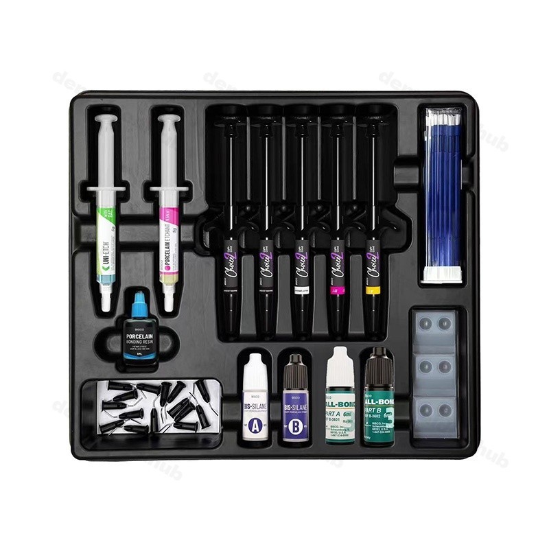 BISCO Choice 2 Starter Kit C-3900K Veneer Cement 5 Syringes Light Cure Dental