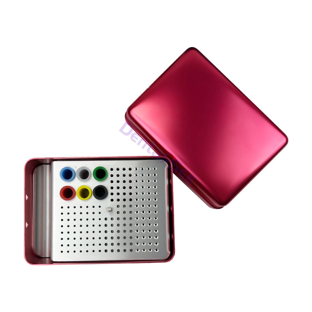 Dental Endo Box FG Files Bur Holder Autoclave Disinfection Box 180 Holes