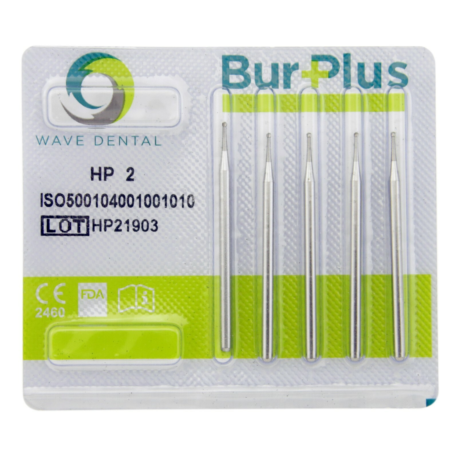 Wave Dental Round Carbide Bur Straight Handpiece Burs 44.5mm HP #1/4 1/2 2 4 6 8