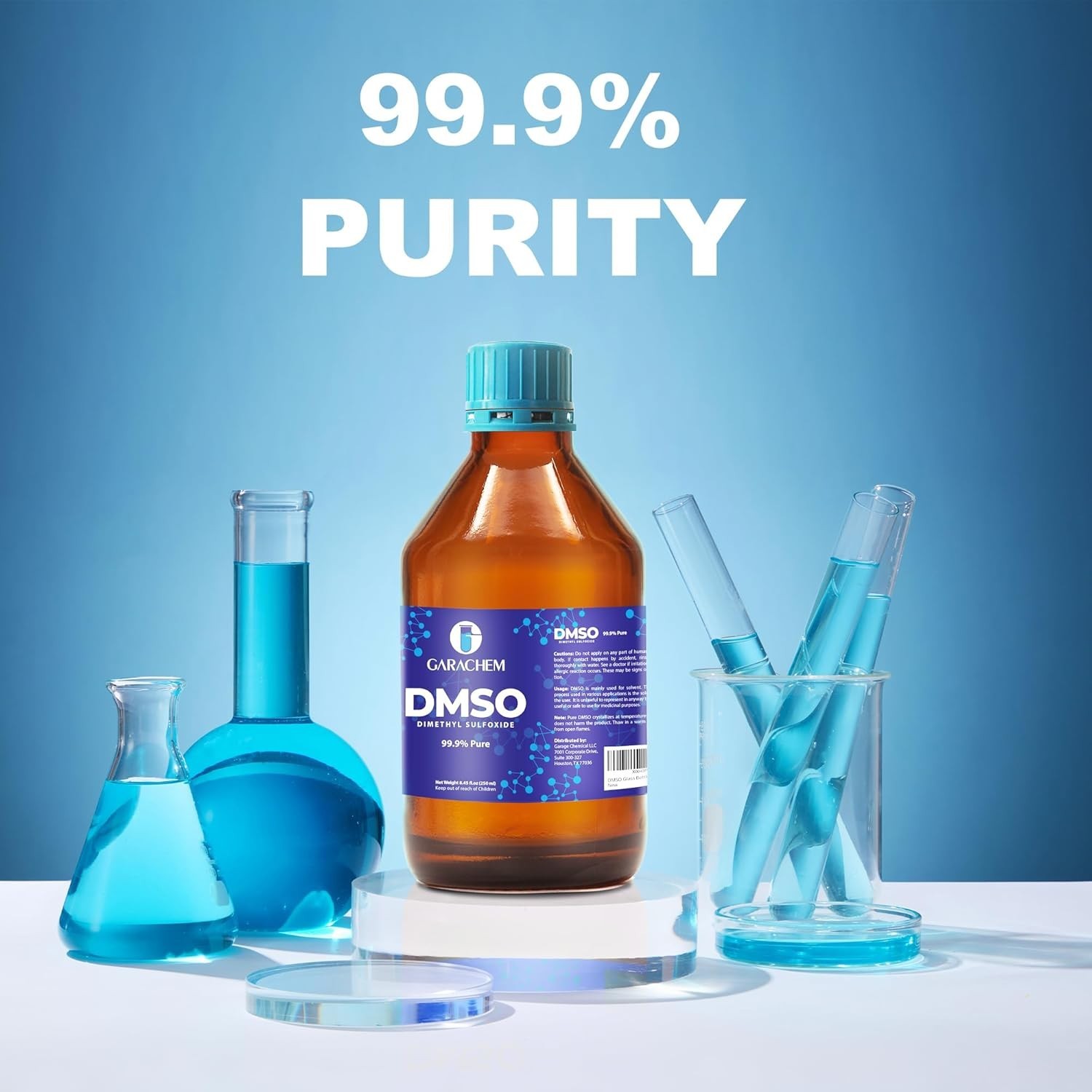 GARACHEM Pure DMSO in a Glass Bottle, Pure Liquid Dimethyl Sulfoxide 8 OZ, No…