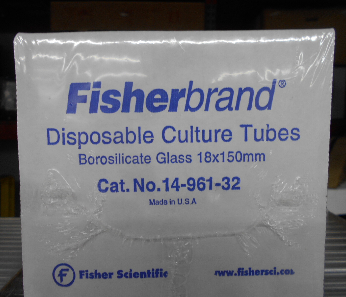 FISHERBRAND 14-961-32 18x150mm DISPOSABLE GLASS CULTURE TUBES