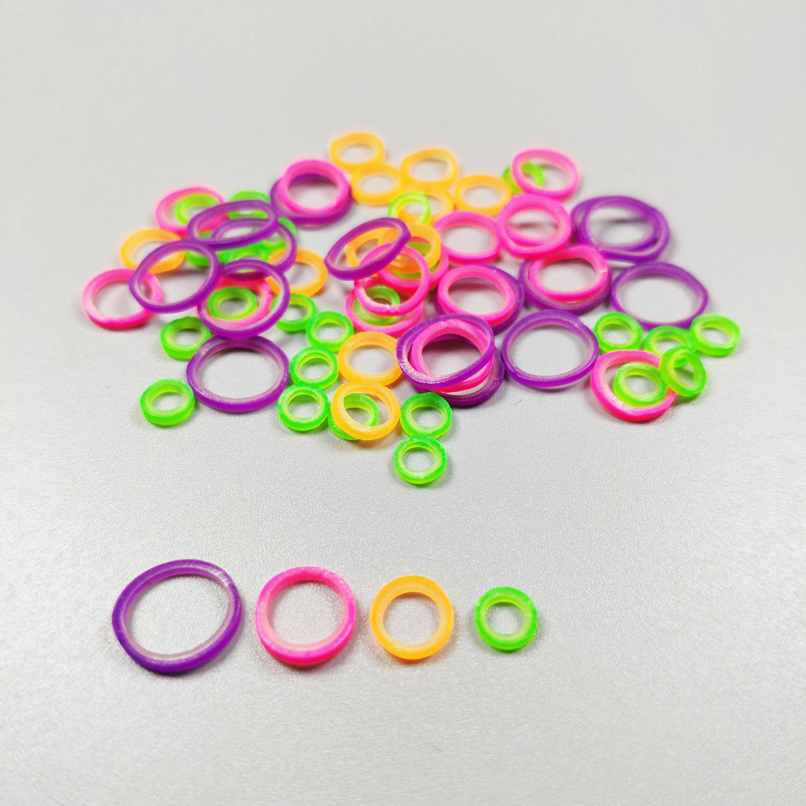 5000Pcs Dental Orthodontic Elastics Rubber Band Ties Colorful 2.5/3.5/4.5/6.5OZ