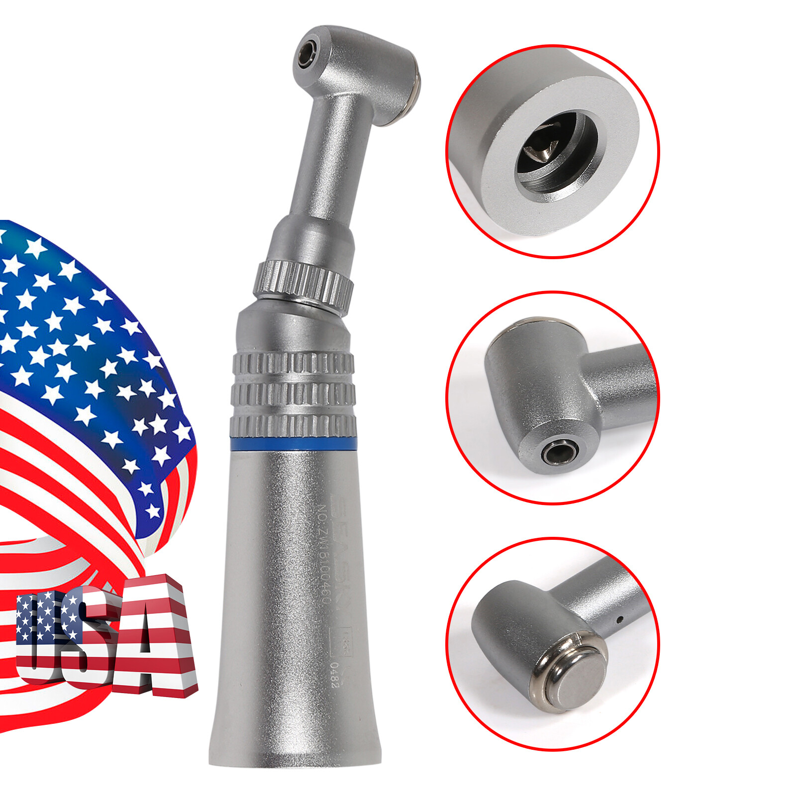 Low Speed Contra Angle Handpiece /Tungsten Steel Carbide Burs RA1-RA8 AK Dental