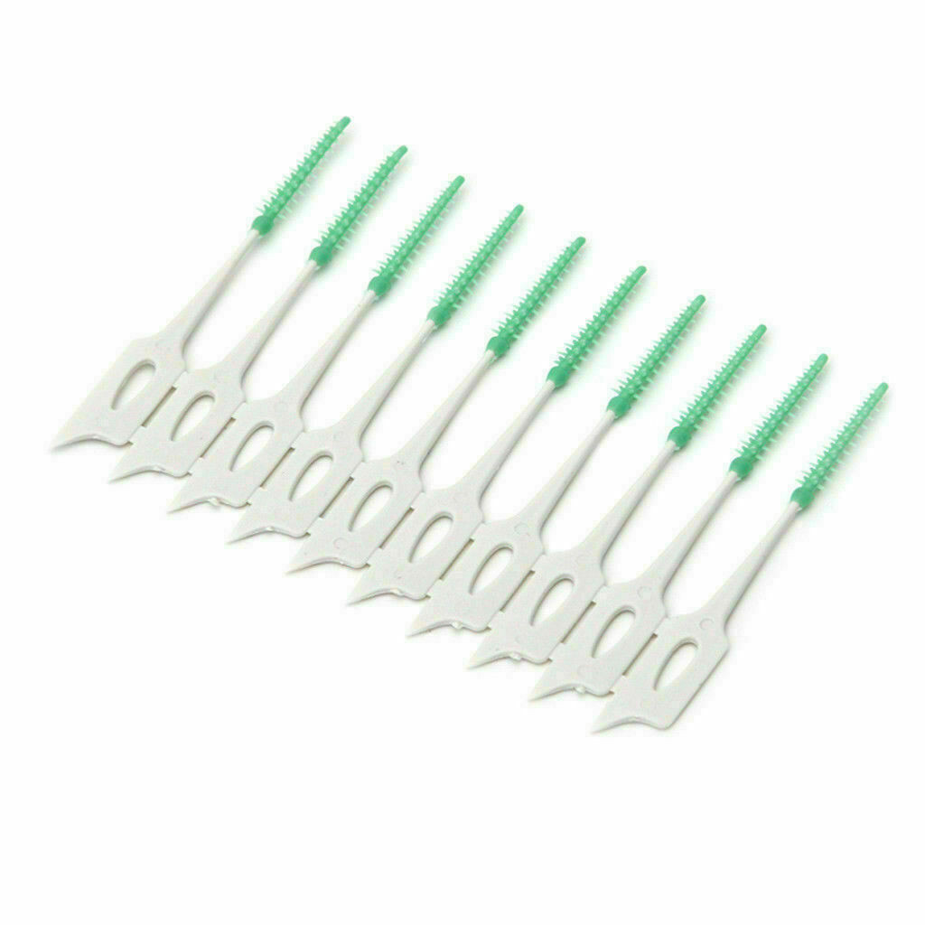 Dental Oral Interdental Teeth Soft Care Tool Cleaning Rubber Floss Gum Brush Kit