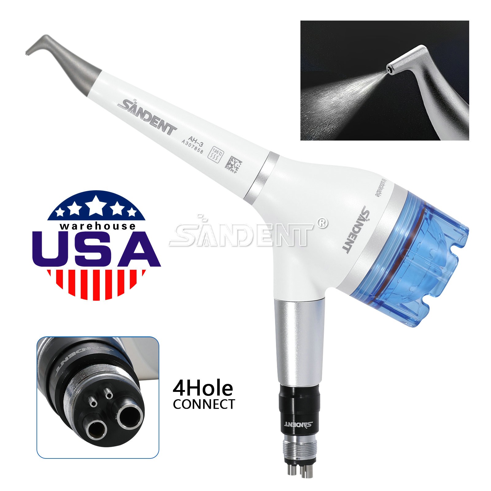 CICADA Dental 20:1 Reduction Implant Contra Angle Low Speed Handpiece Latch Type