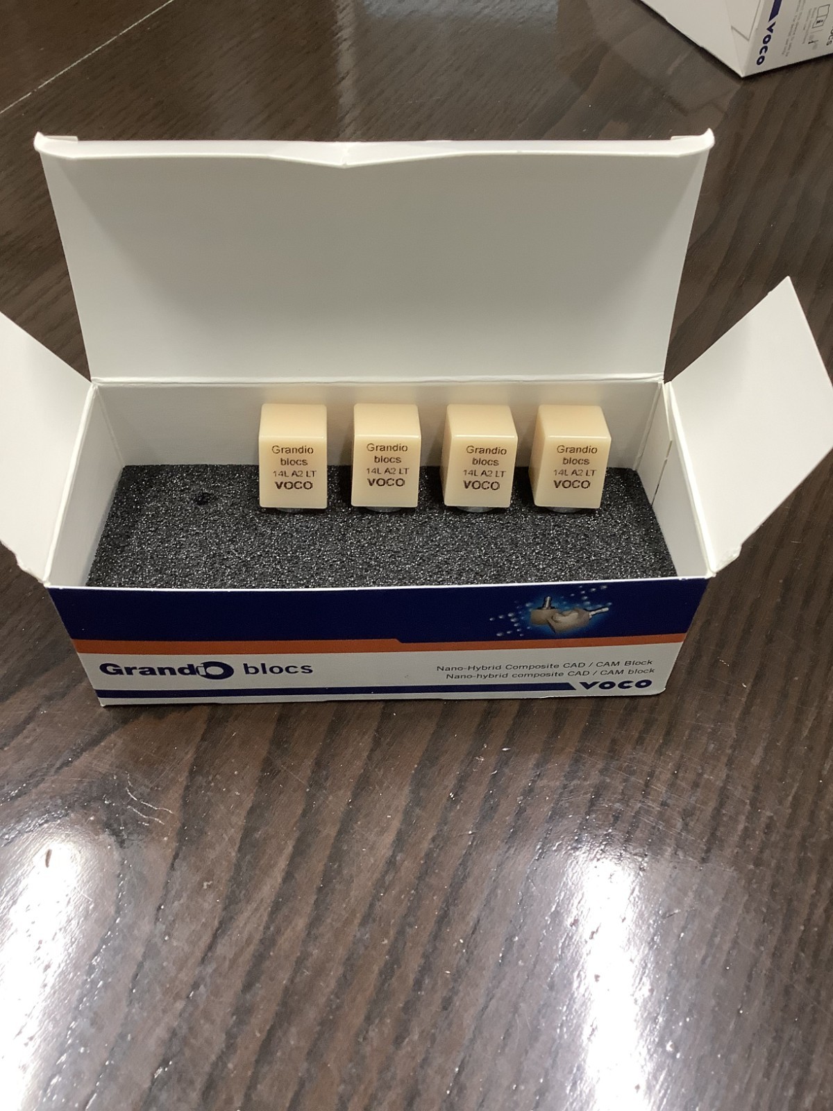 Voco 6019 Grandio CAD / CAM Blocs A2 #14 Low Translucency Resin Nanohybrid 4/Pk