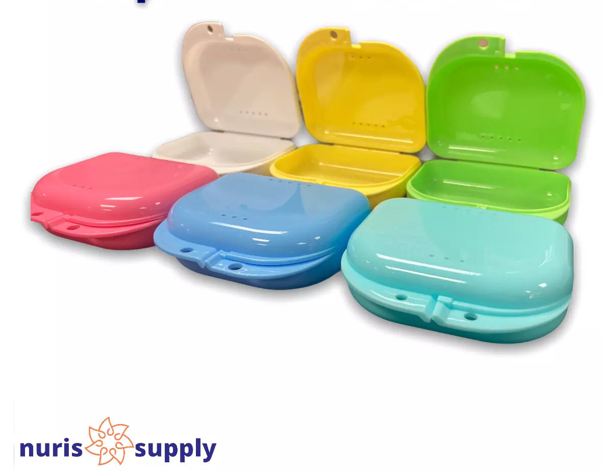 240pcs Retainer Box Dental Orthodontic Mouthguard Box Asstd. Colors Best Price!
