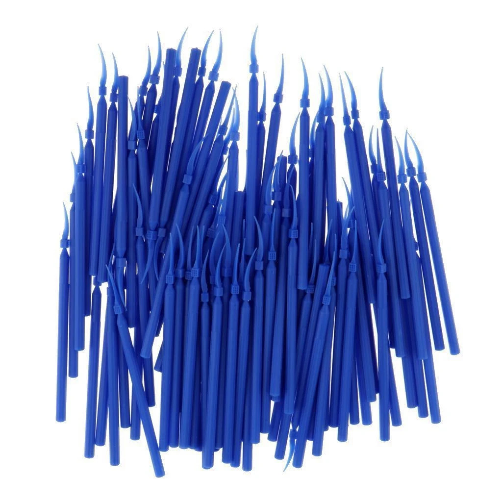 Dental Lab Integrated Interdental Plastic Wedges With Long Handle Poly 3 Sizes