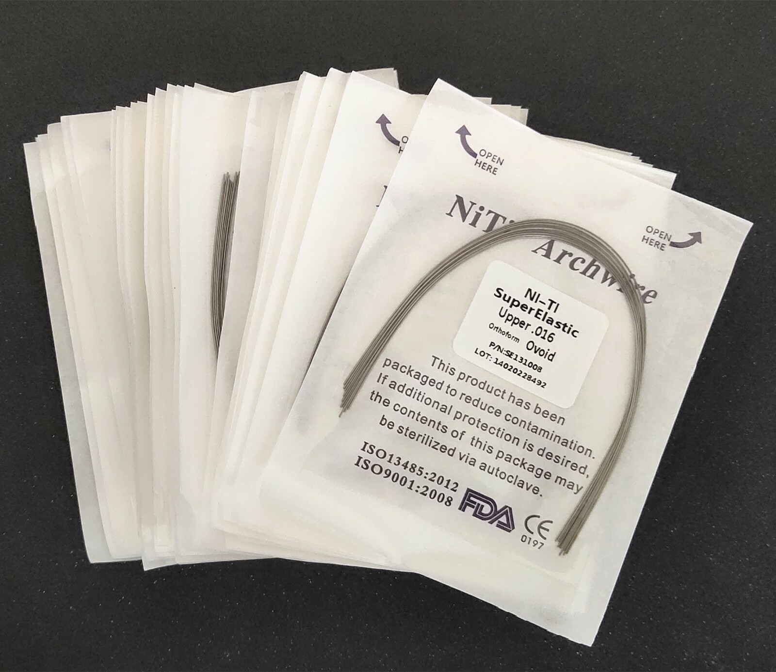 20Pks/200Pieces Dental Round Super Elastic Niti Arch Wires Ovoid Orthodontics