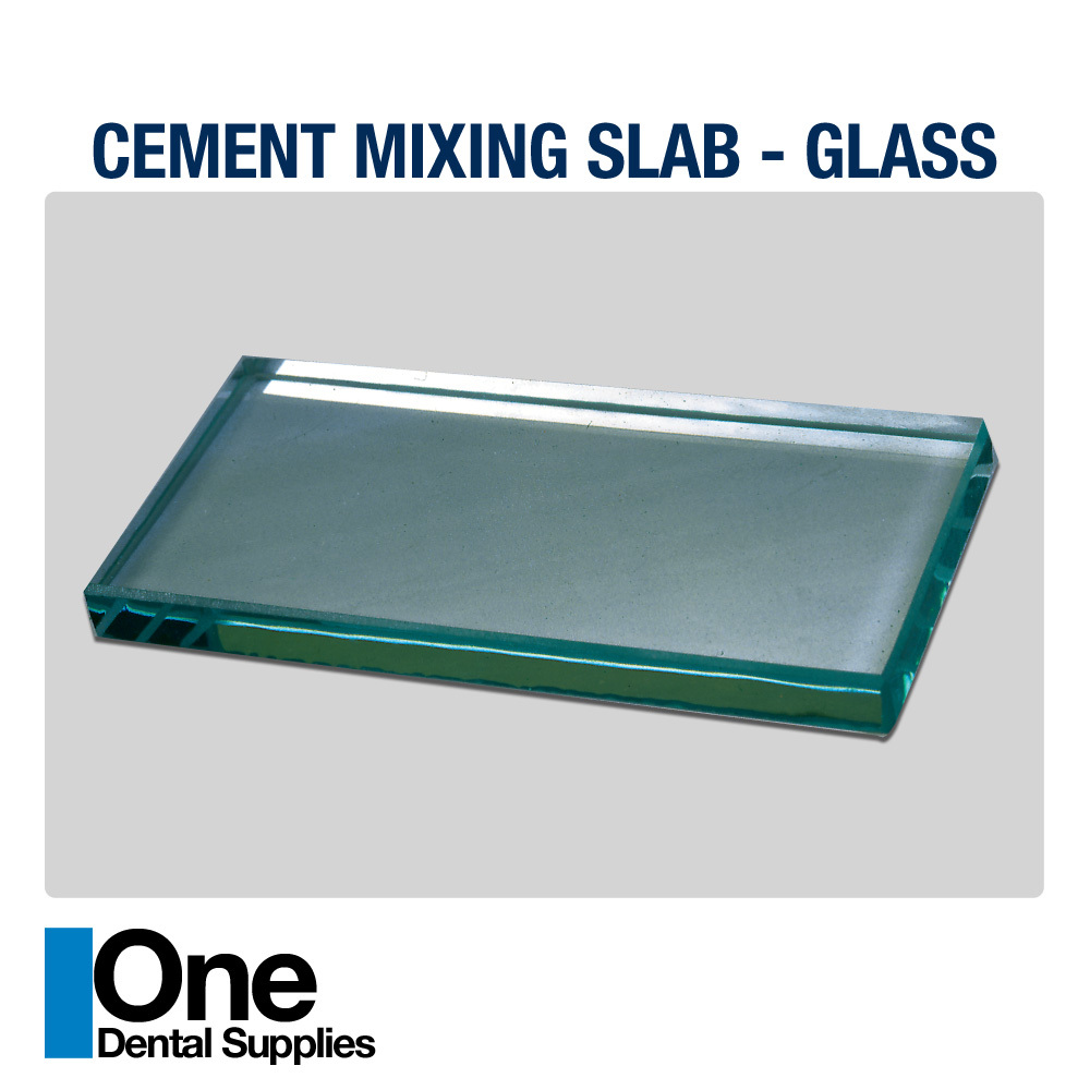 Dental Cement Mixing Slabs Glass 2 pcs
