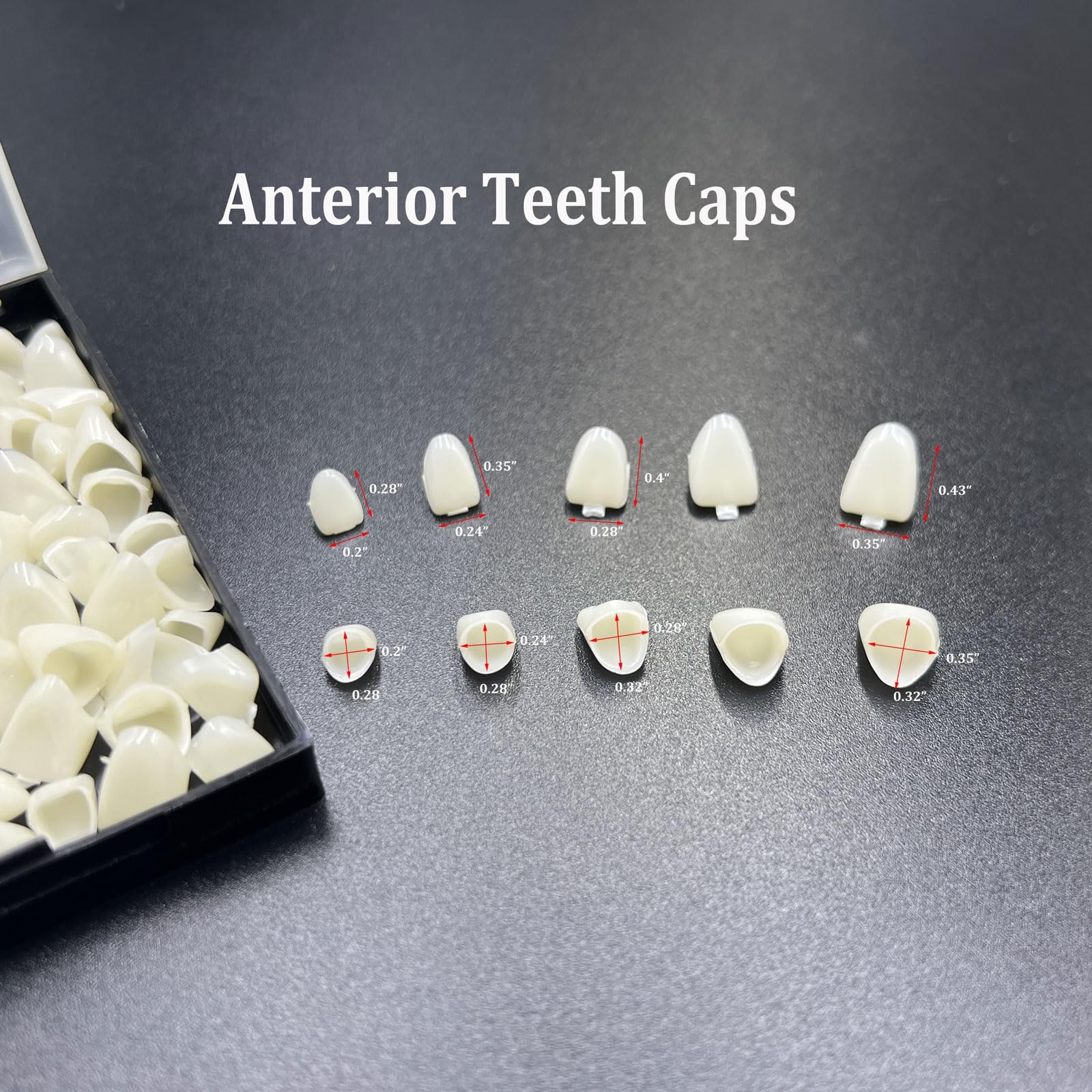 120 Pcs False Teeth Crown Repair Kit Dental Anterior 1 Count (Pack of 120)