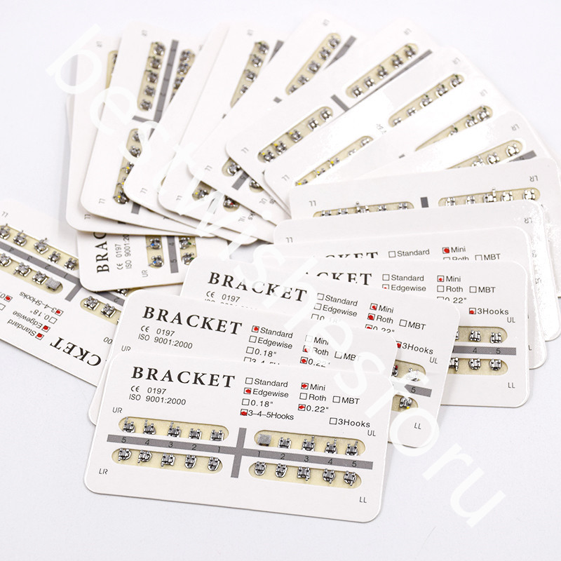 Dental Orthodontic Bracket Braces Mini/Standard Roth/MBT/Edgewise 018 022 Hook