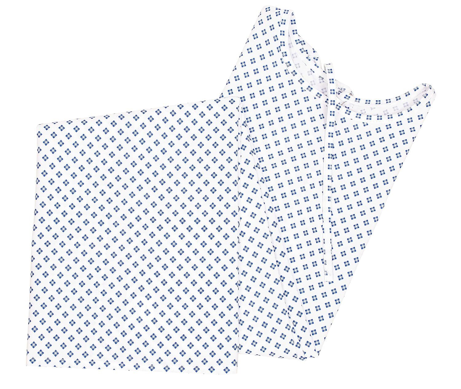 Comfortable Hospital Gown 6 Pack – Unisex Fits Up to 2XL, White Medical Gowns