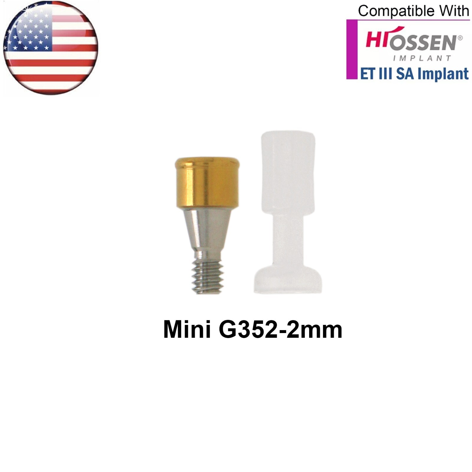 US HIOSSEN ET Dental Mini Locator Abutment 1-6mm GH Overdenture Male Caps Tool
