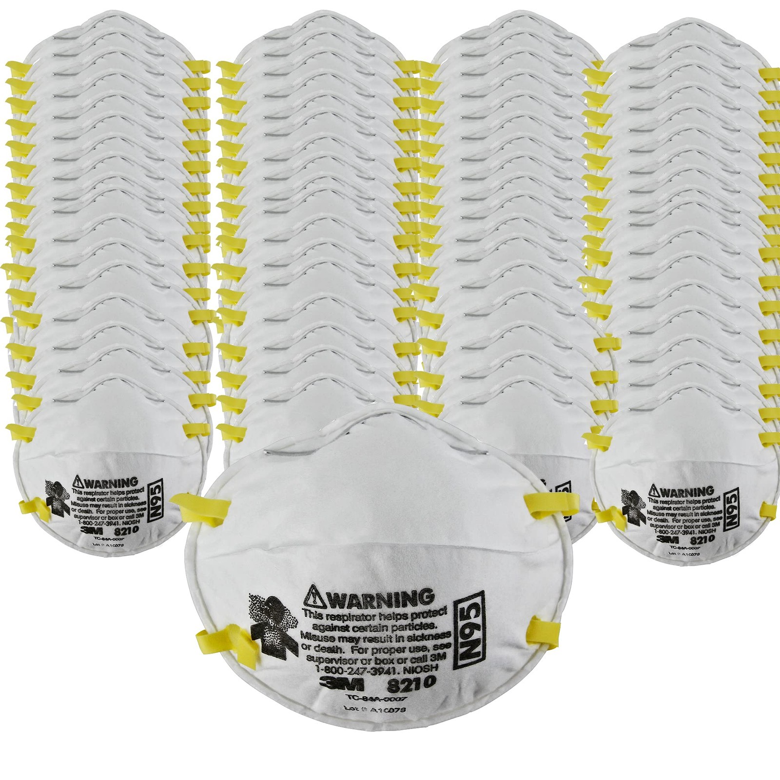 Case (160ct) 3M 8210 N95 Disposable Protective Respirator Dust Mask EXP 2026