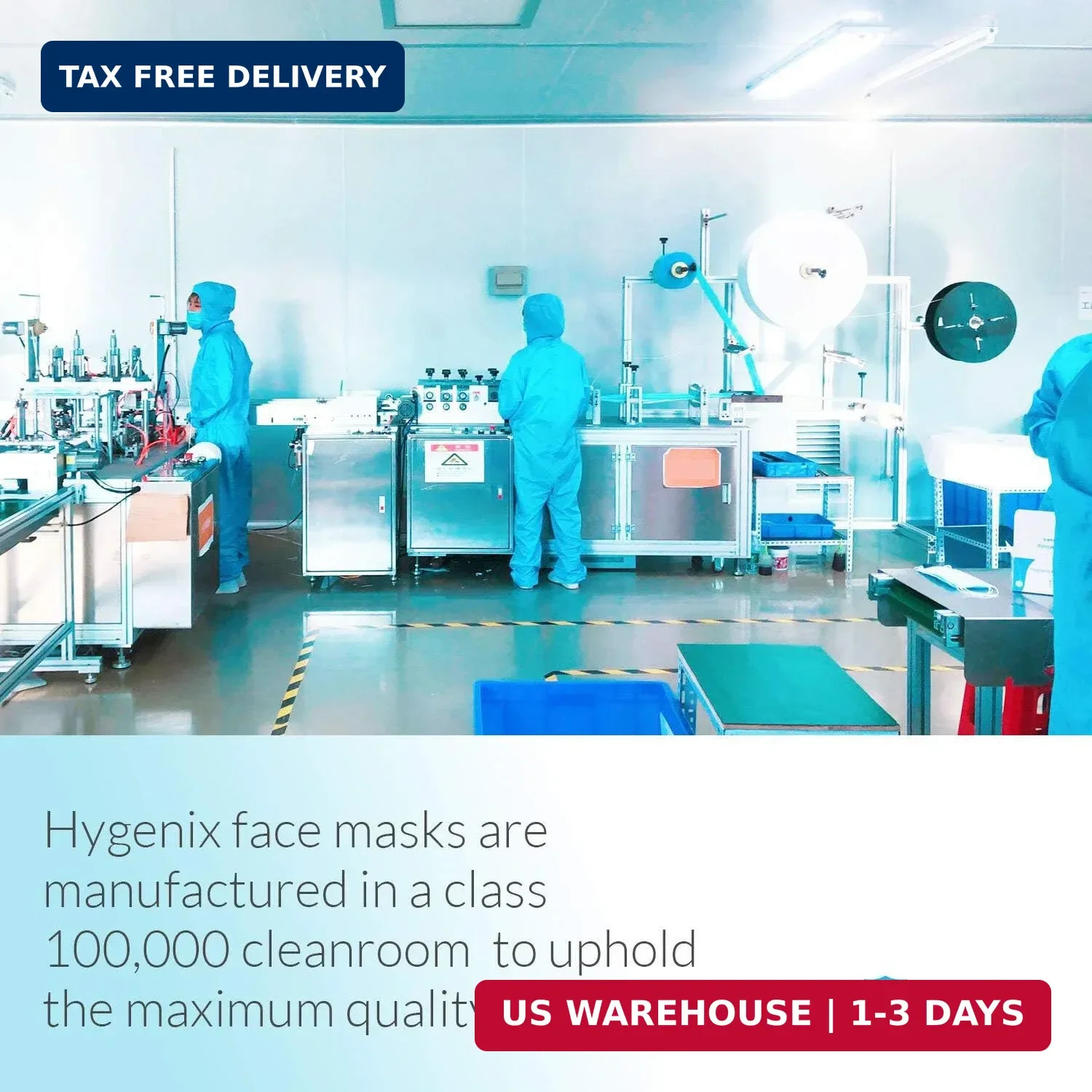 FDA Cleared ASTM Level 3 Procedure Face Masks, Made in USA, ≥98% Filtration, Flu