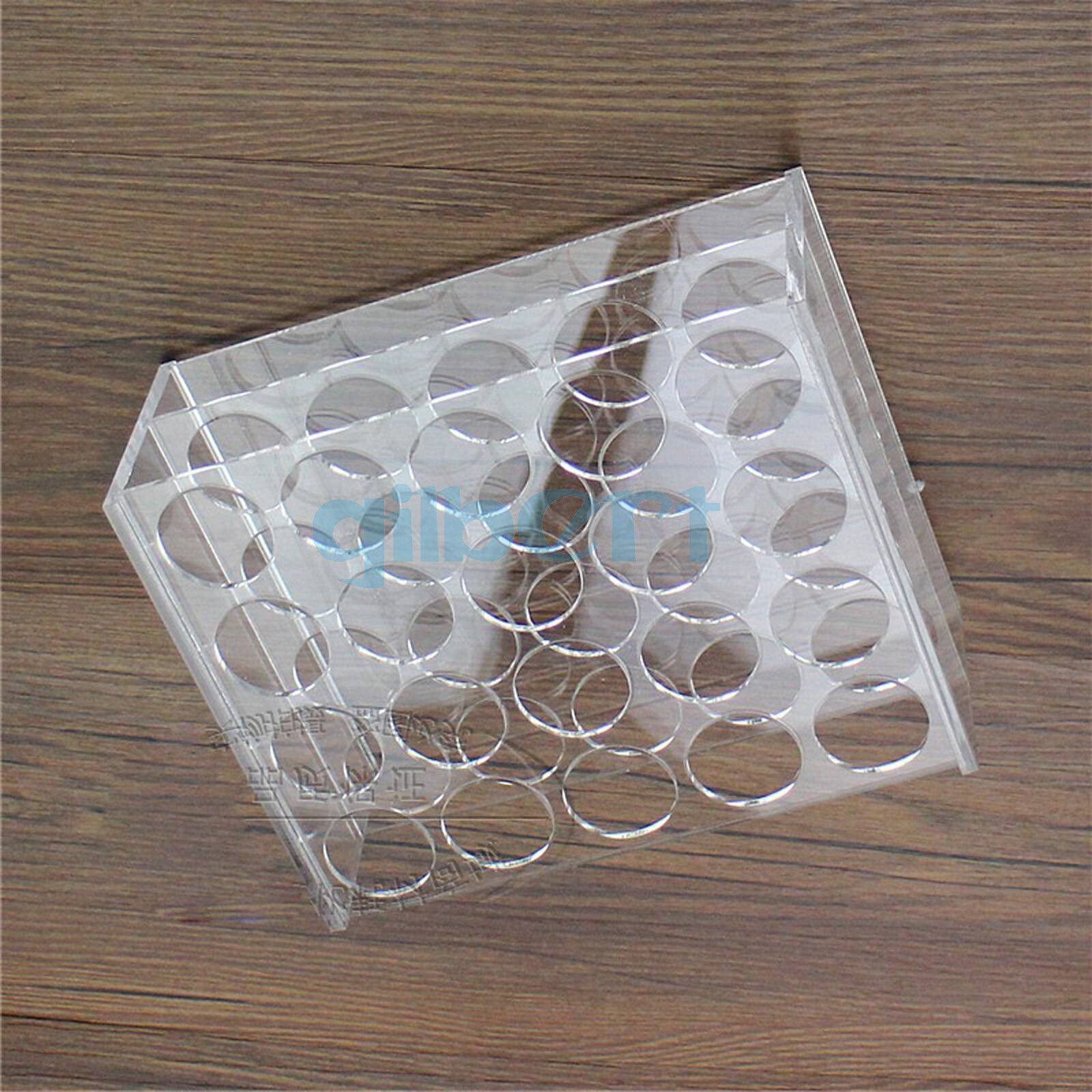 29mm Diam 20 Holes Methyl Methacrylate Rack Stand For 50ml Centrifuge Tubes