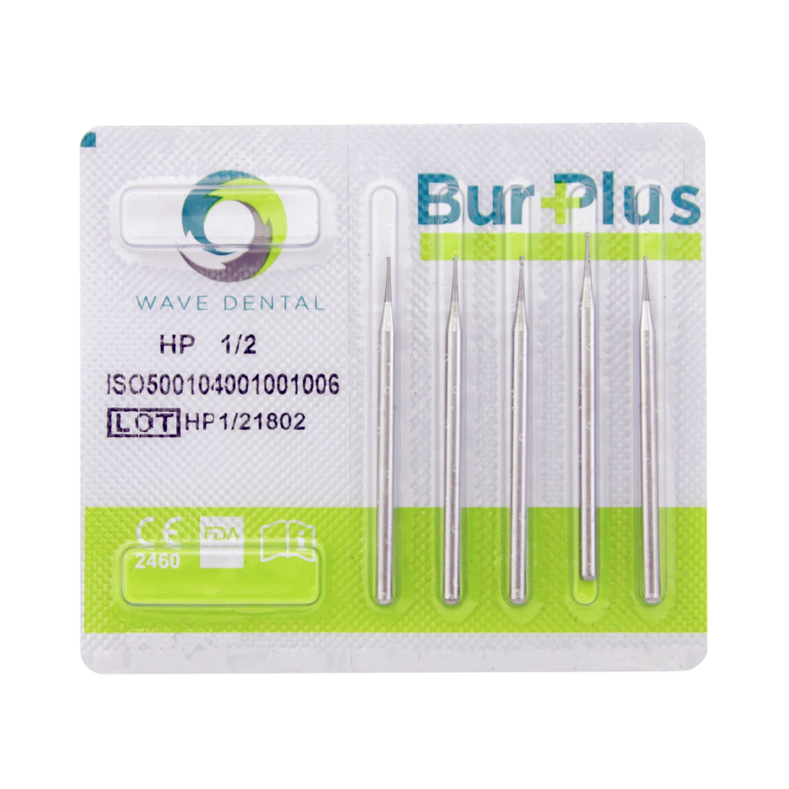 Wave Dental Carbide Bur Round HP 1 2 3 4 5 6 8 10 44.5mm Long Straight Low Speed